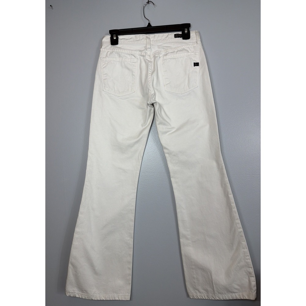 Vintage Citizens of Humanity Ingrid White Low Rise Flare Jeans 100% Cotton 27x30 - Picture 2 of 14